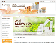 Tablet Screenshot of gernetic-eshop.cz